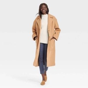 a new day Camel Coat M